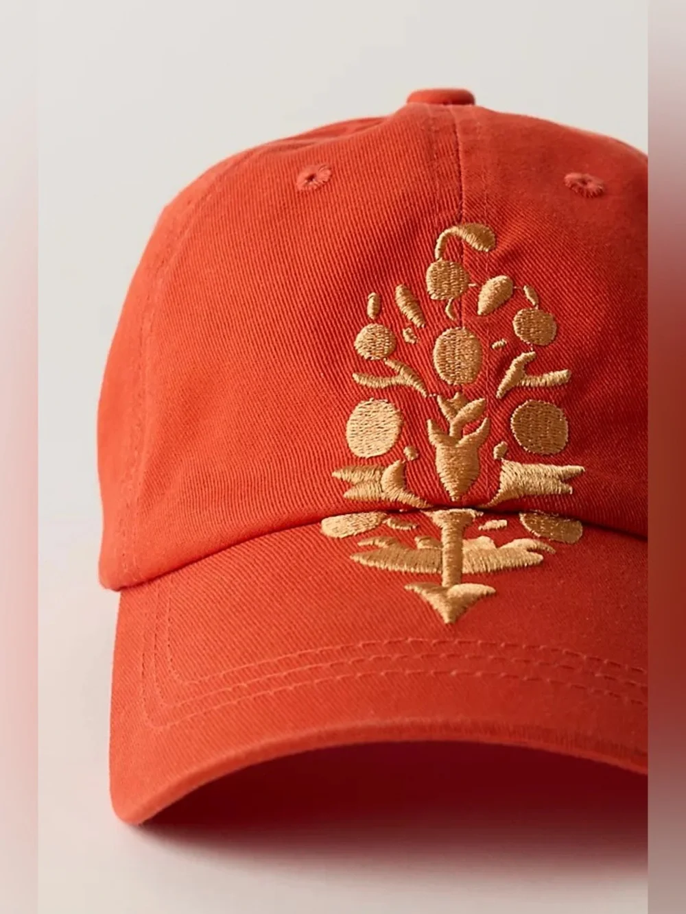 NWT Free People FP Movement Big Buti Baseball Cap hat - papaya flame - one size